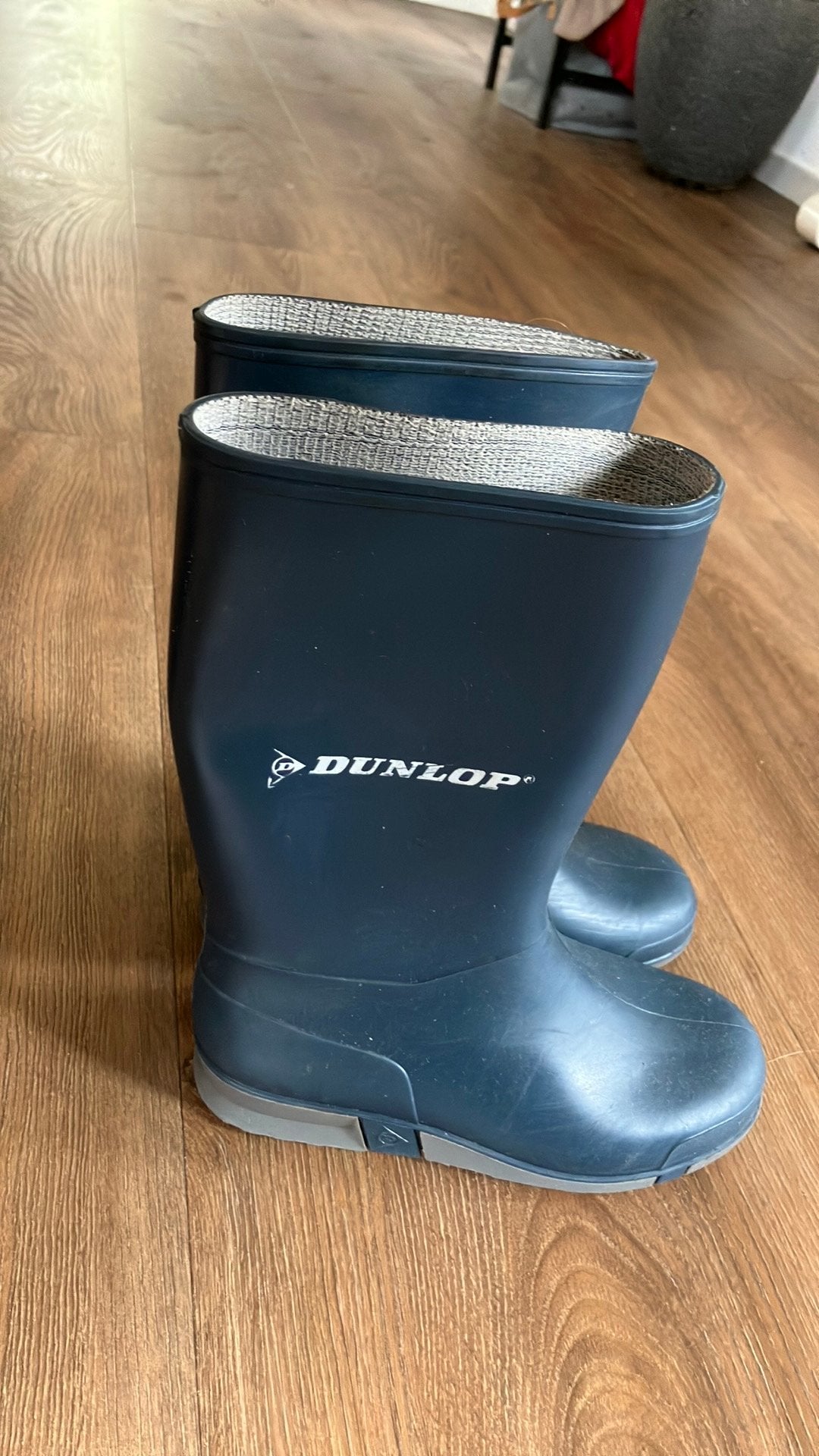 Nette Dunlop regenlaarzen maat 31 blauw, Ophalen, Zo goed als nieuw, Jongen of Meisje, Laarzen