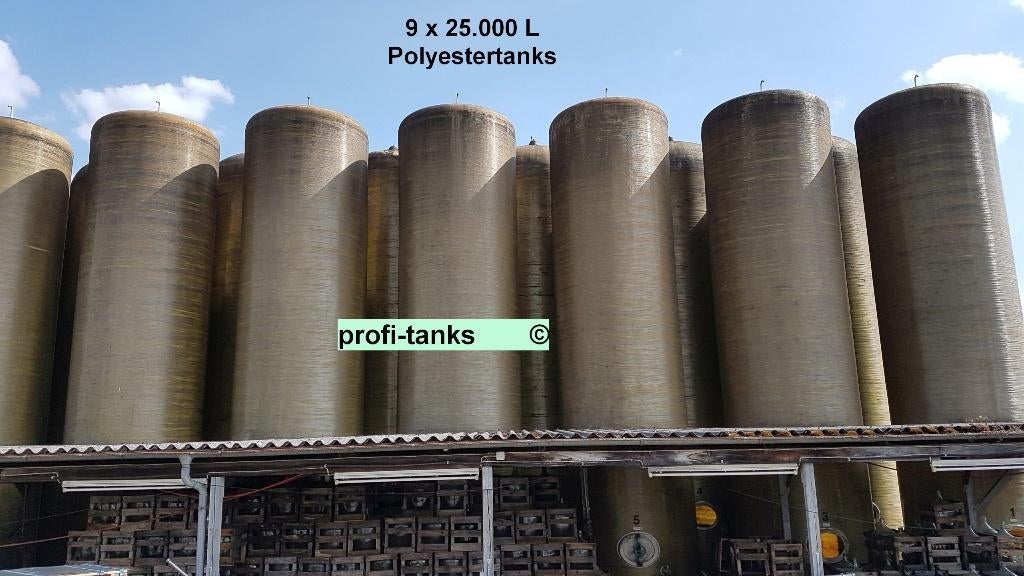 P177 opslagtank 25000 L GFK tank watertank mest gier aalt, Tuin en Terras, 150 liter of meer, Ophalen, Gebruikt, Kunststof