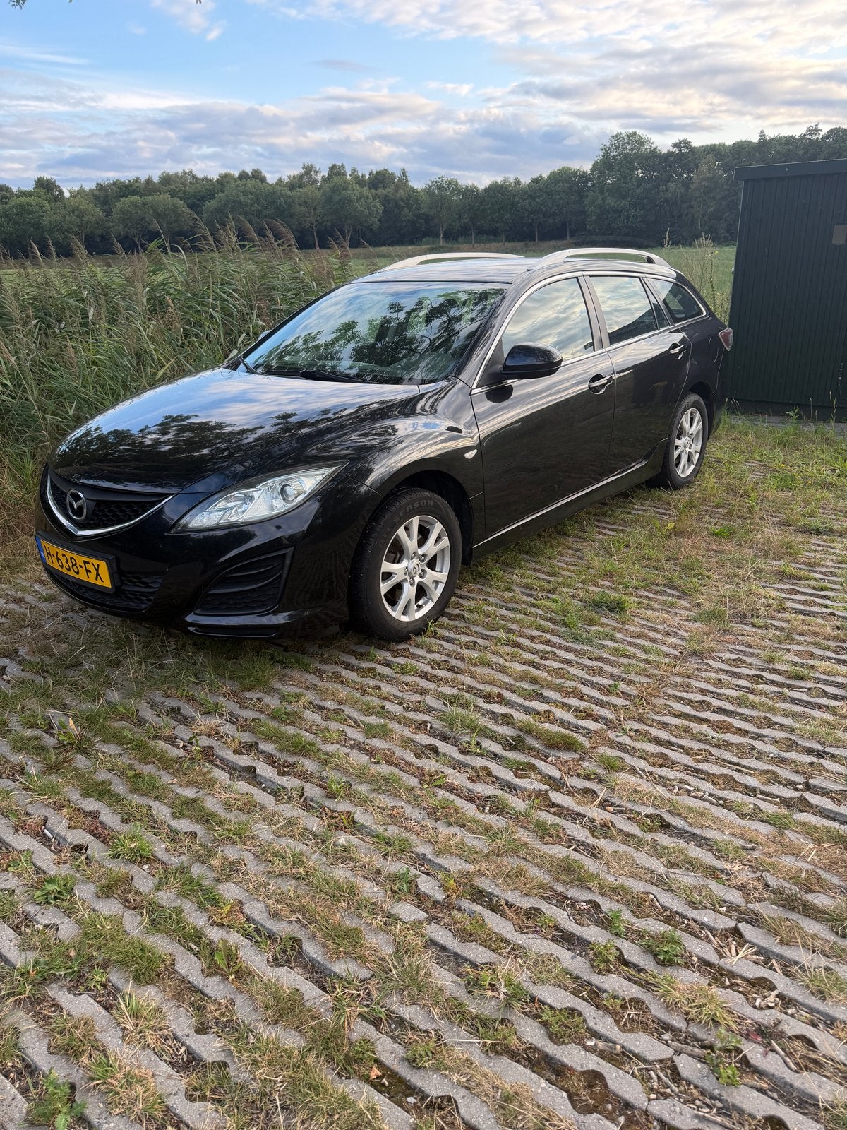 Mazda 6 1.8 Sportbreak 2010 Zwart, Auto's, Voorwielaandrijving, 4 cilinders, Zwart, Stationwagon