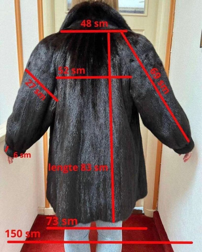 Bontjas nerts Zwart/Bruin, maat M, Ophalen of Verzenden, Zo goed als nieuw, Maat 38/40 (M), Zwart