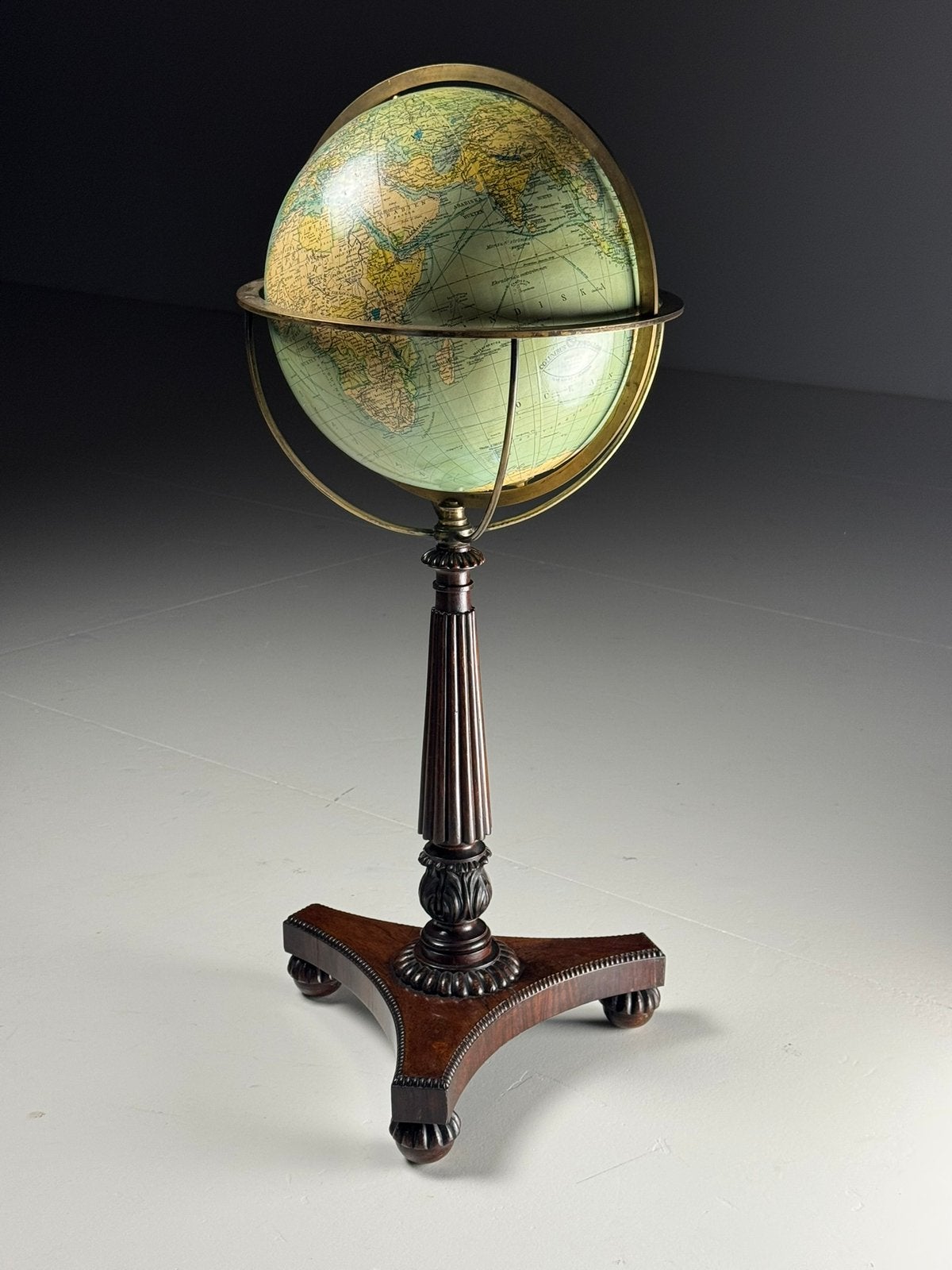 19e eeuwse Globe antiek, Ophalen