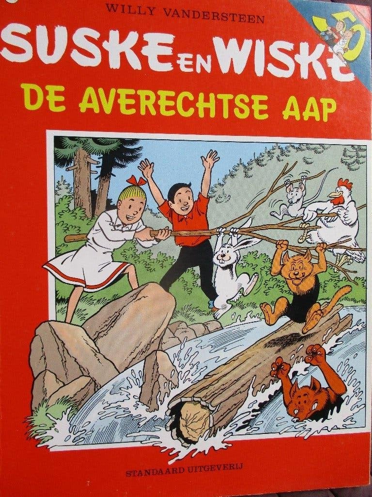 Willy Vandersteen "Suske en Wiske; de Averechtse Aap"., Eén stripboek, Ophalen of Verzenden, Gelezen, Willy Vandersteen