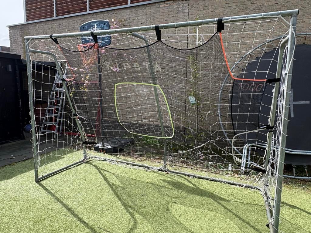 Gegalvaniseerd voetbaldoel 3x2m met net, Ophalen, Gebruikt, Overige typen