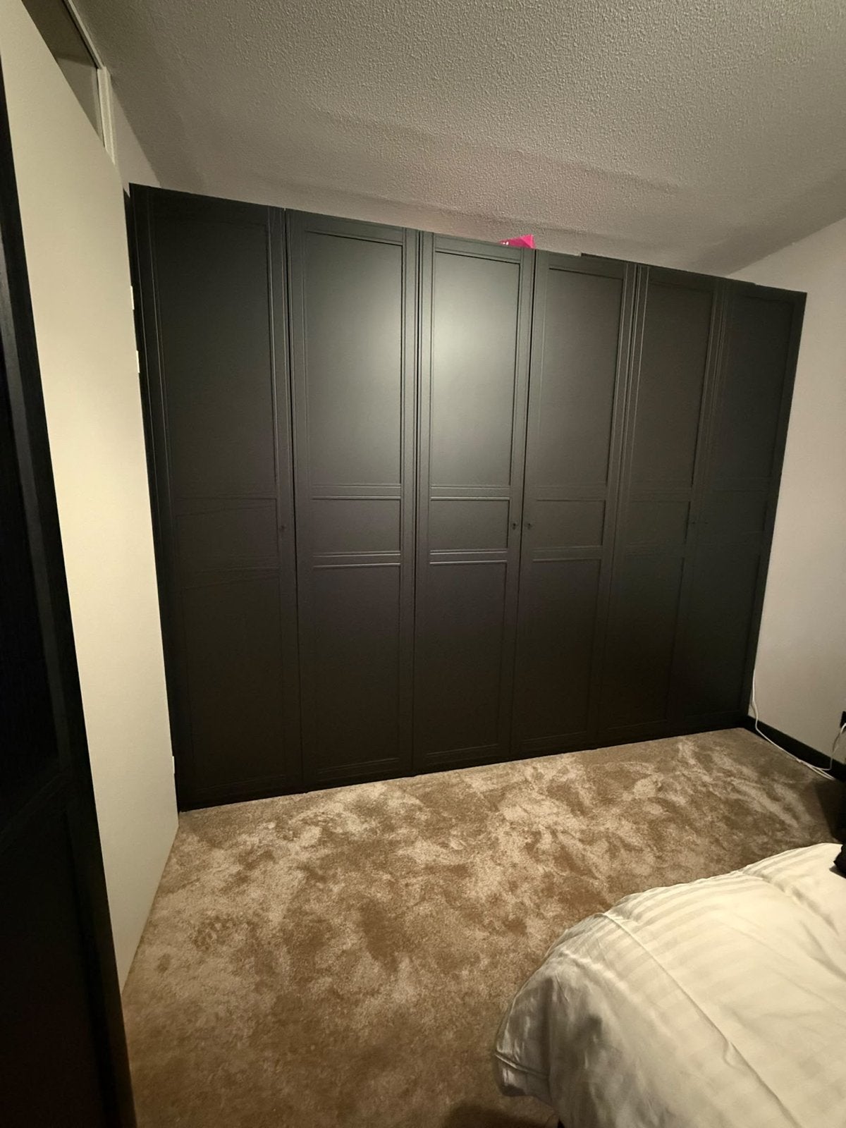FLISBERGET Deur met scharnieren, antraciet, 50x229 cm, Ophalen, Overige materialen, Minder dan 50 cm, 200 cm of meer