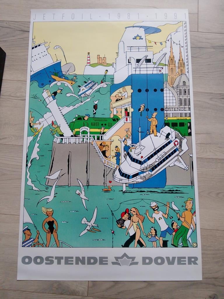 Jetfoil Oostende Dover, Ophalen of Verzenden, A1 t/m A3