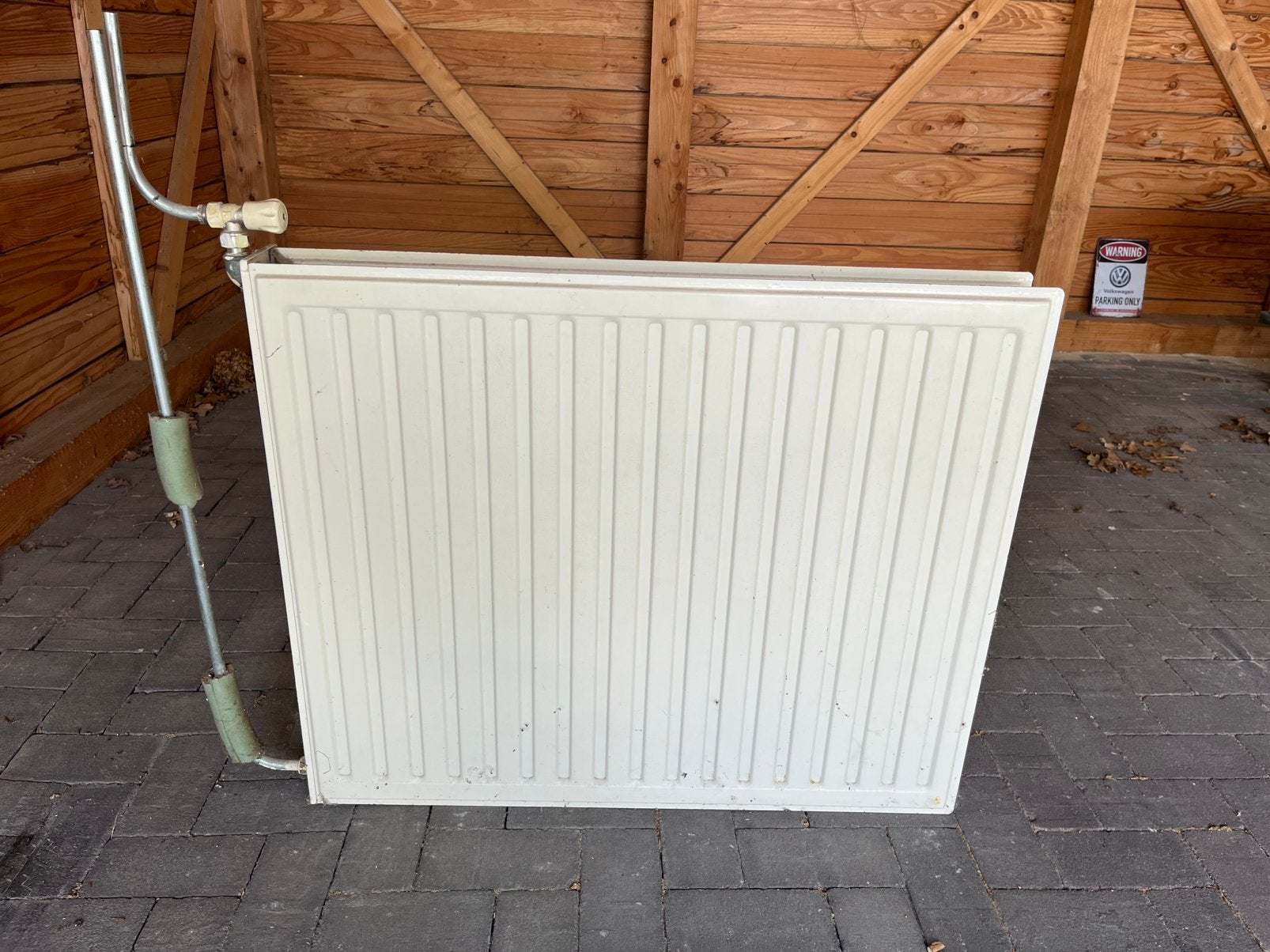 Radiator met kraan - 90x75x10 cm, niet lek, Doe-het-zelf en Verbouw, Verwarming en Radiatoren, Ophalen, 30 tot 80 cm, Gebruikt