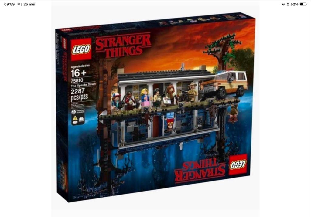 LEGO Stranger Things 75810 The Upside Down Nieuw, Inclusief minifiguren, Overige thema's, Lego, Nieuw