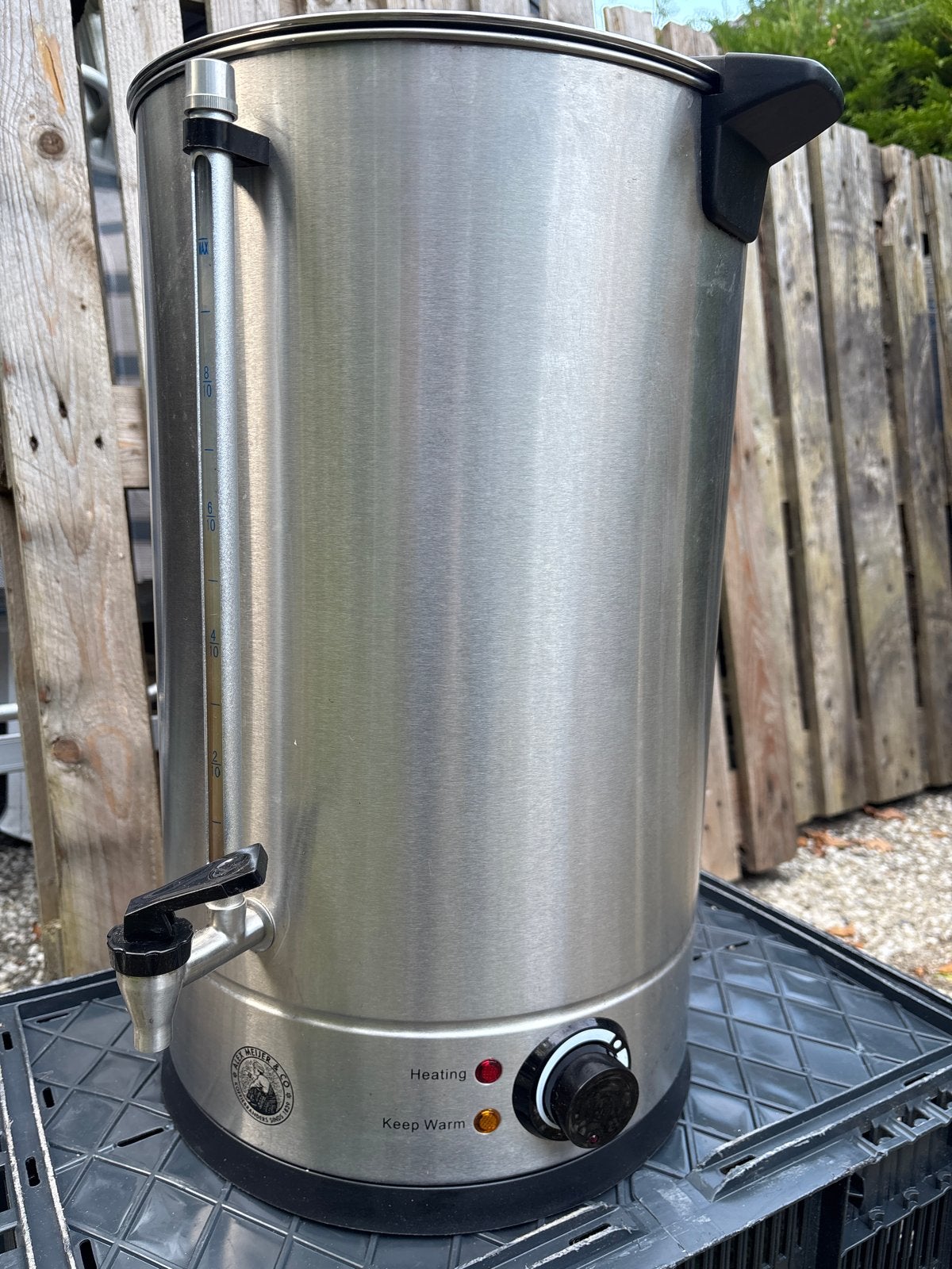 Koffie warmhouder, 2 liter of meer, Ophalen, Zo goed als nieuw, Rvs