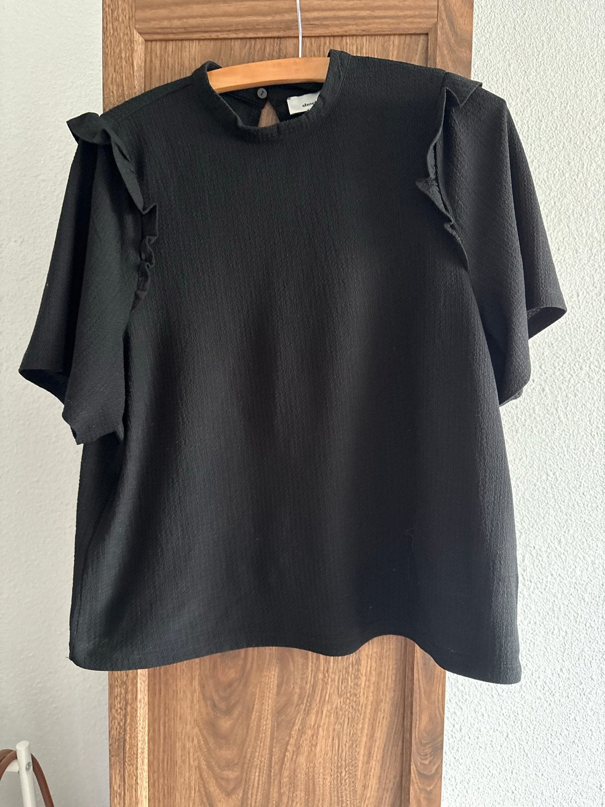 Shoeby LA-SB Crinkle Top Zwart Maat XL, Verzenden, Zwart, Maat 46/48 (XL) of groter, Zo goed als nieuw