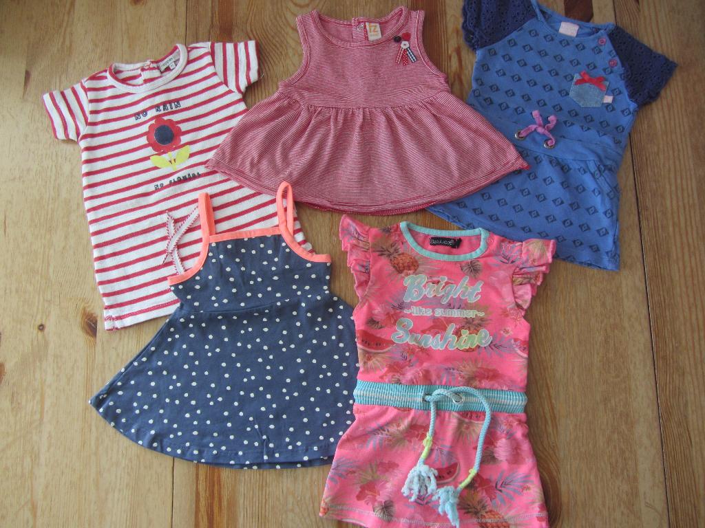 Zomerjurkjes maat 62, Ophalen of Verzenden, Zo goed als nieuw, Meisje, Jurkje of Rokje