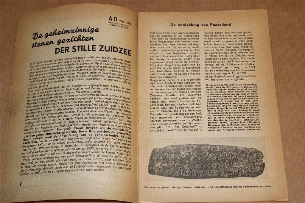 Afgodsbeelden van Paaseiland [1947] — Geheimzinnige Stenen, Ophalen of Verzenden, Gelezen, Europa