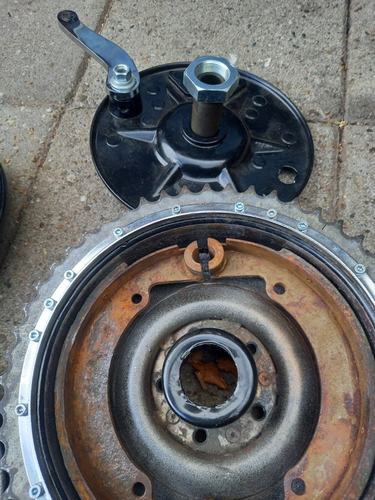 Remtrommels Harley Davidson Knucklehead voor en achter, Ophalen of Verzenden, Gebruikt