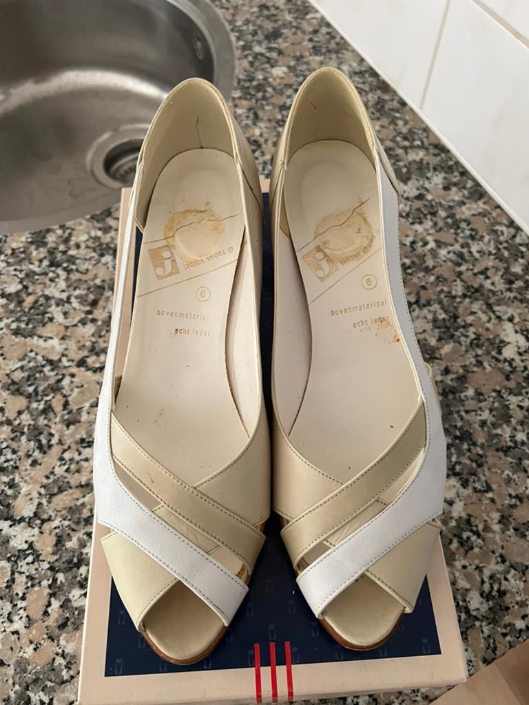 Jacobs Shoes maat 6 39 nieuwstaat Echt leer, Pumps, Beige, Ophalen of Verzenden, Zo goed als nieuw