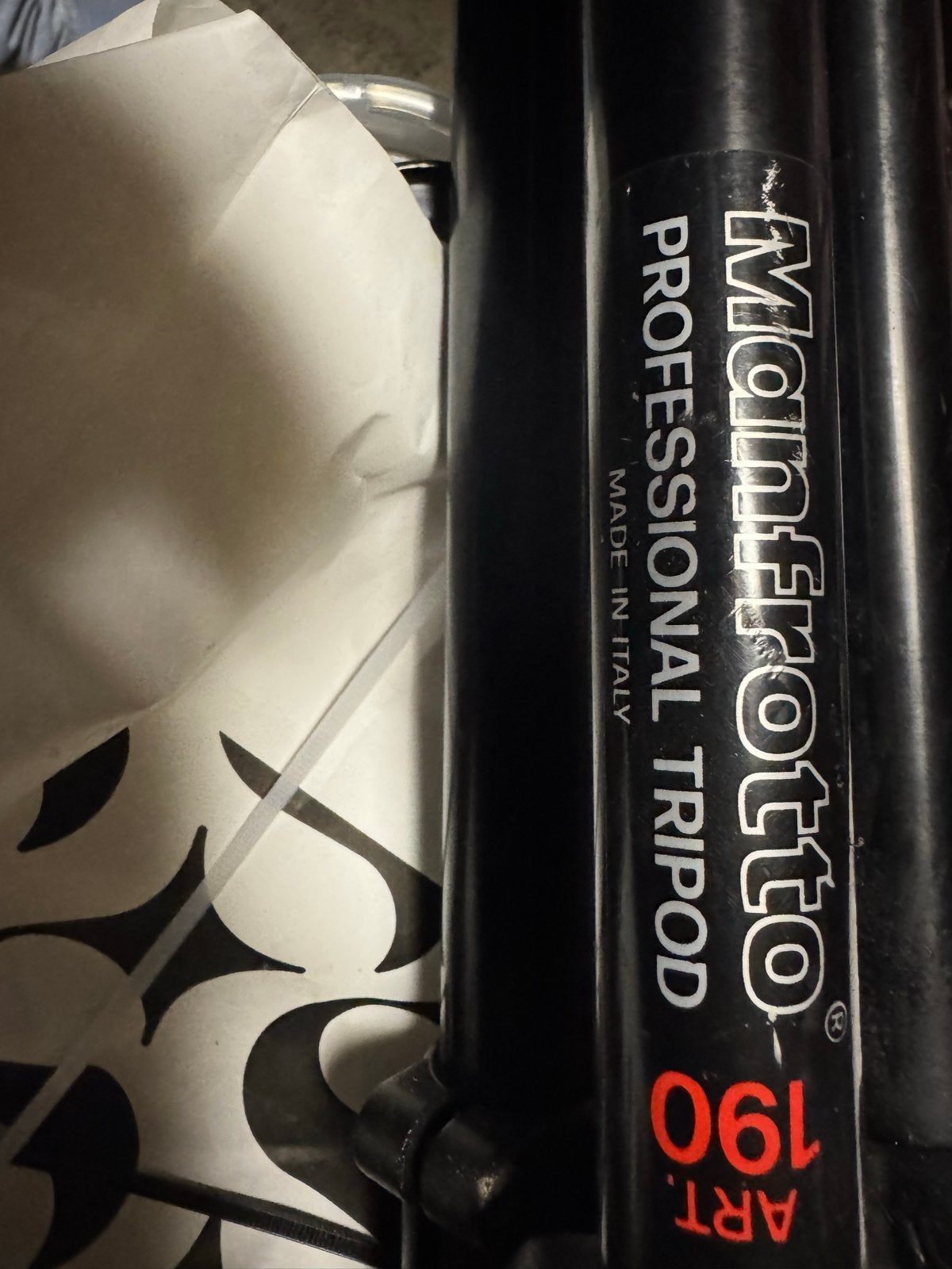 Manfrotto Professional Statief 190 met 200 kop, Ophalen, Gebruikt, Snelkoppelingsplaat, Driepoot