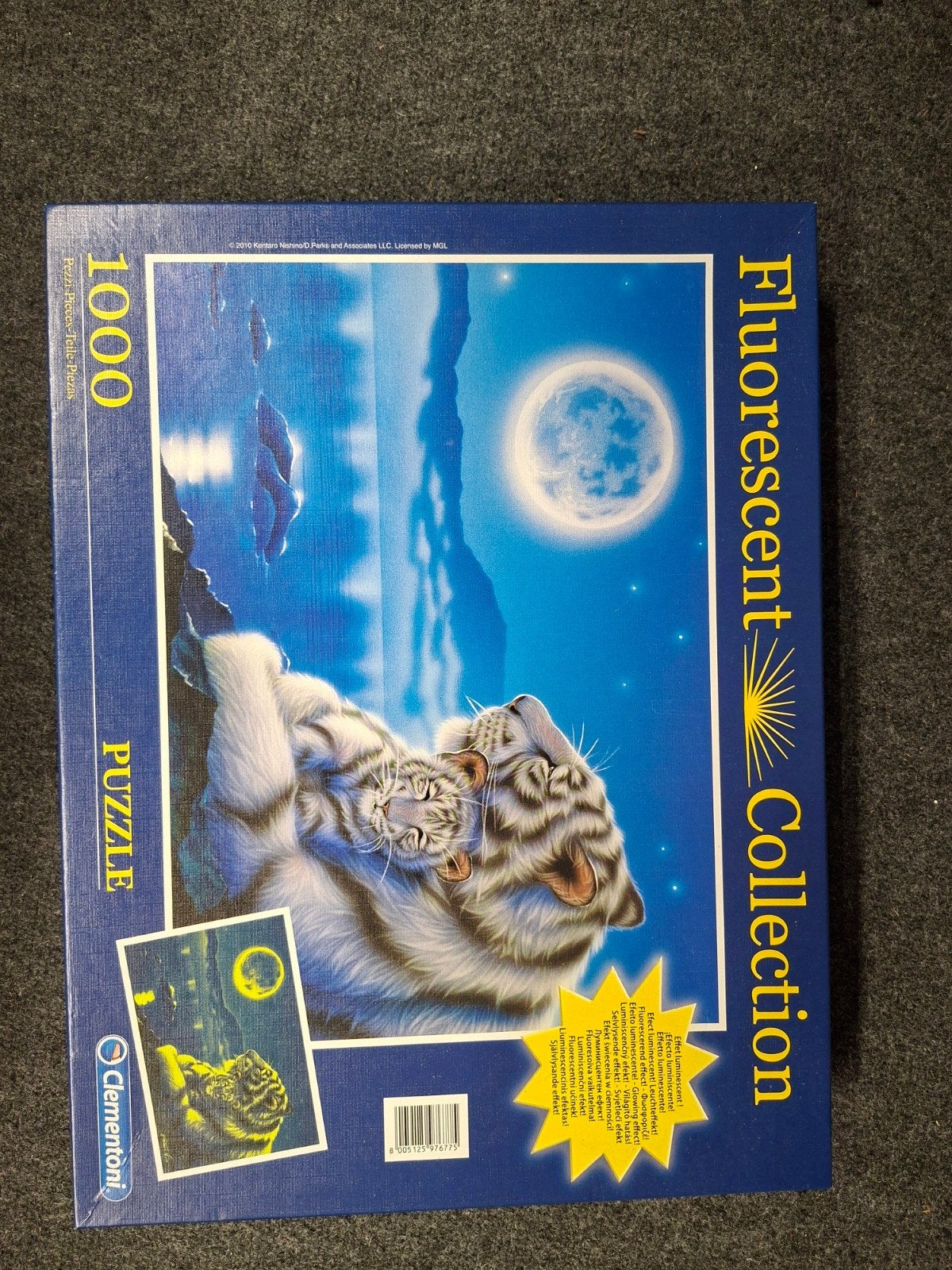Clementoni Fluorescent Collection 1000 stukjes puzzel, Ophalen of Verzenden, 500 t/m 1500 stukjes, Zo goed als nieuw