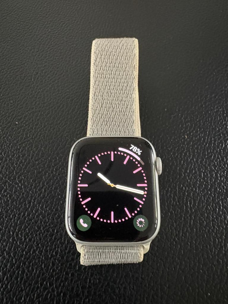 Apple Watch Series 4 44mm Zilver Aluminium Seashell, Hartslag, IOS, Ophalen of Verzenden, Zo goed als nieuw