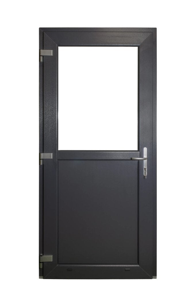 Deur 1/2 glas Antraciet RAL 7016 98x215