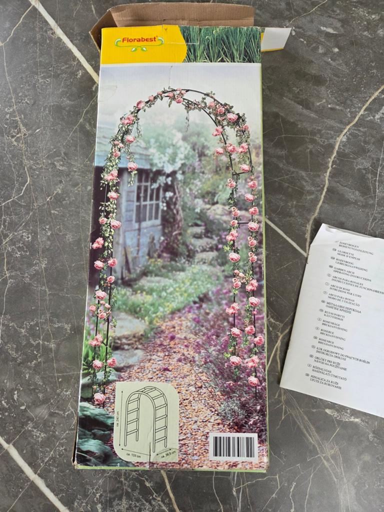 Nieuwe Groene Metalen Rozenboog - 240x133x38.5 cm, Ophalen of Verzenden, Nieuw