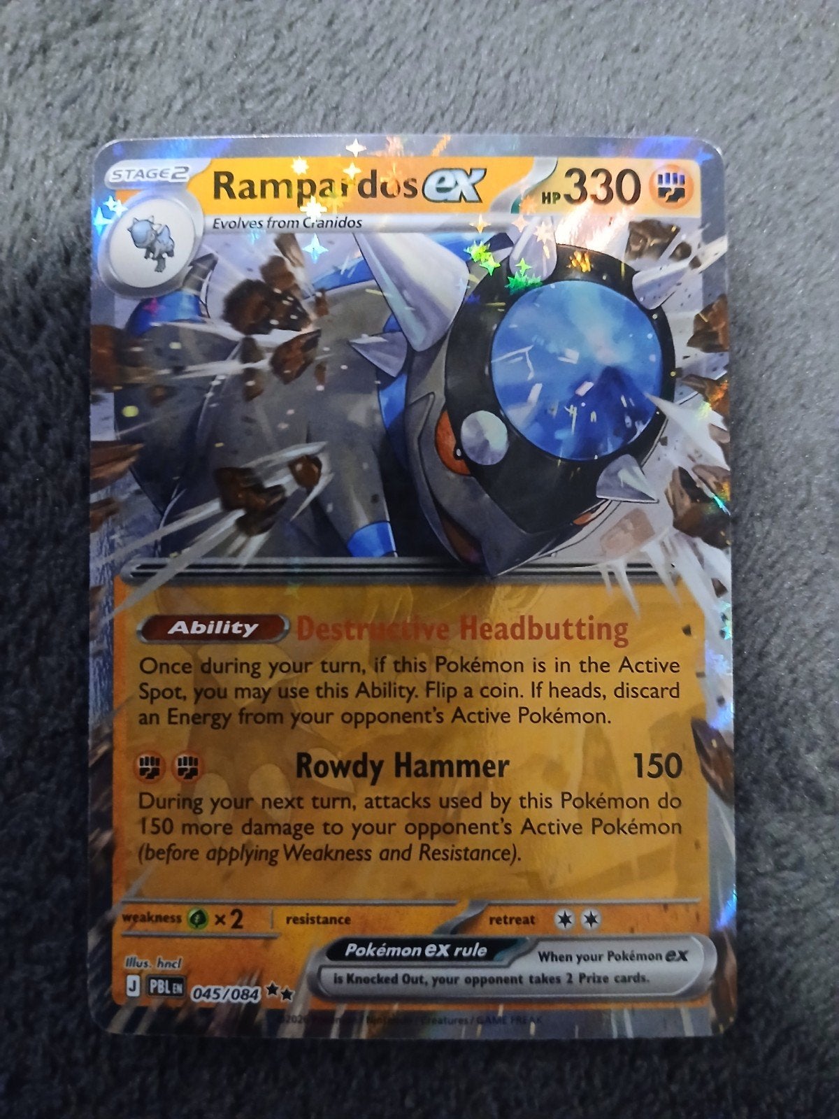 Rampardos 045/084 Pitch Black Pokémon Kaart NM, Ophalen of Verzenden