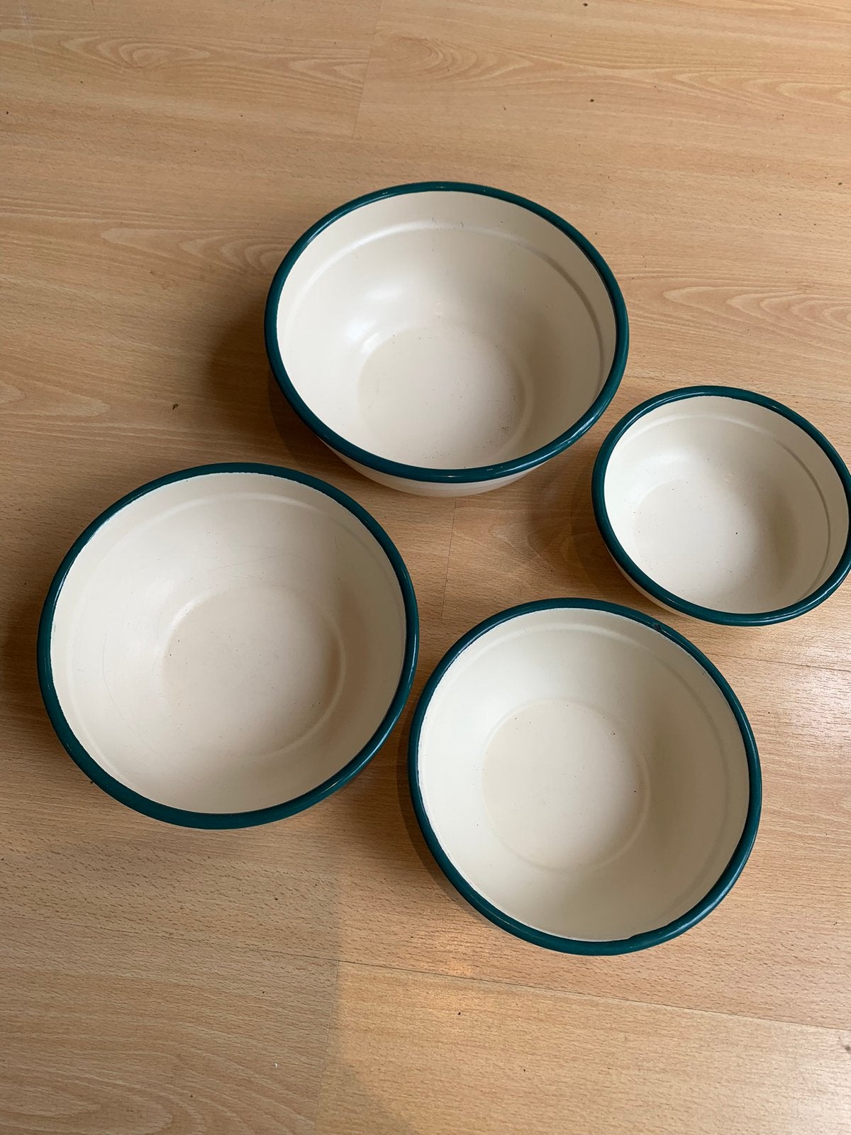 Emaille schalen set., Ophalen of Verzenden