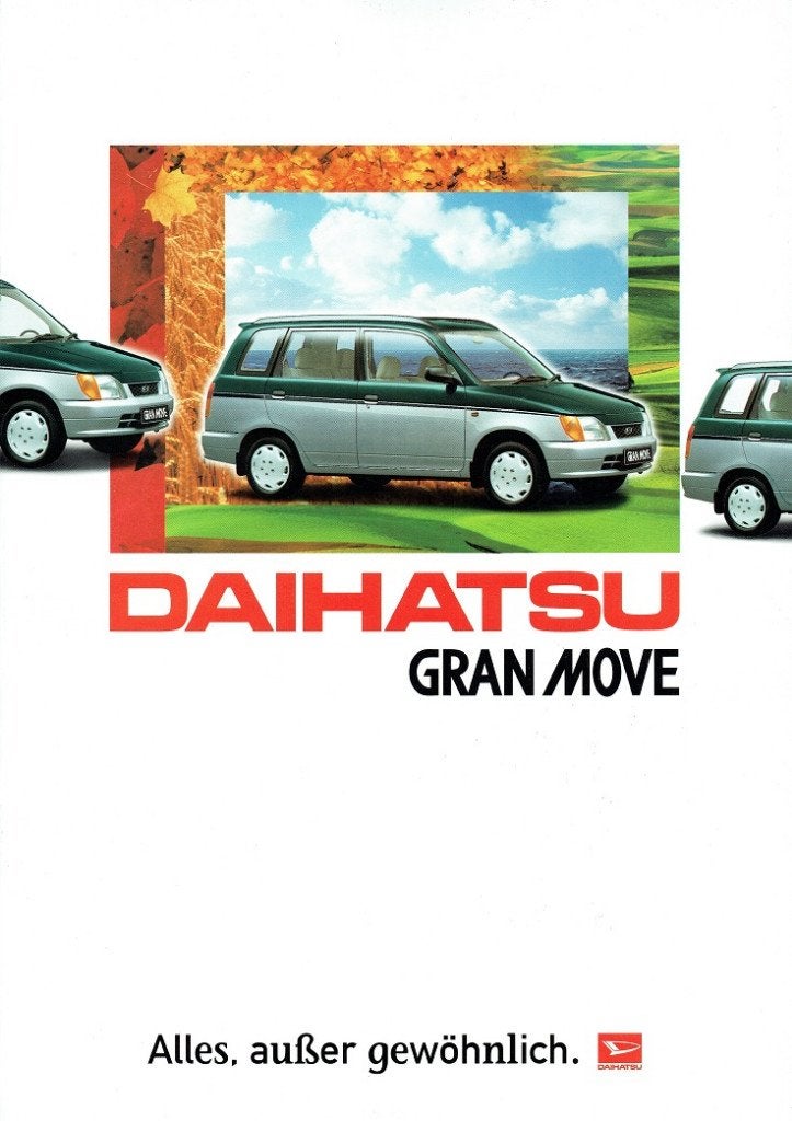 Folder Daihatsu Gran Move (Duitse uitgave - 1997), Verzenden, Zo goed als nieuw, Overige merken