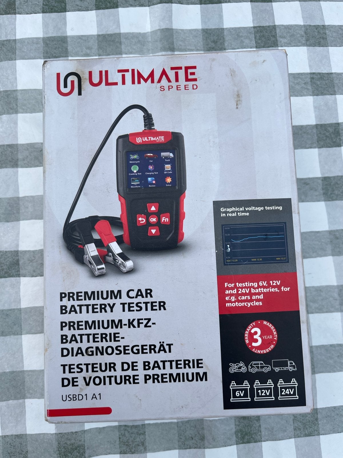 Lidl Ultimate Speed Accu-tester auto 6V 12V 24V, Ophalen of Verzenden, Nieuw, Universele onderdelen