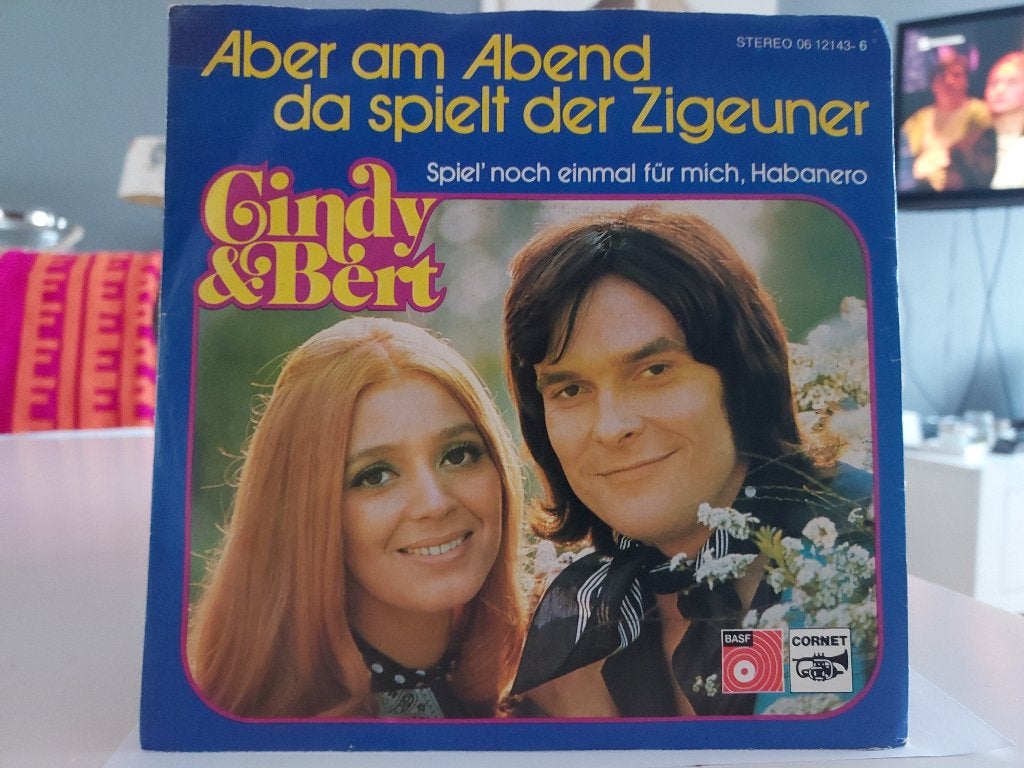 7" Single Cindy & Bert - Aber Am Abend Da Spielt Der Zigeune, Gebruikt, Verzenden, 7 inch, Pop
