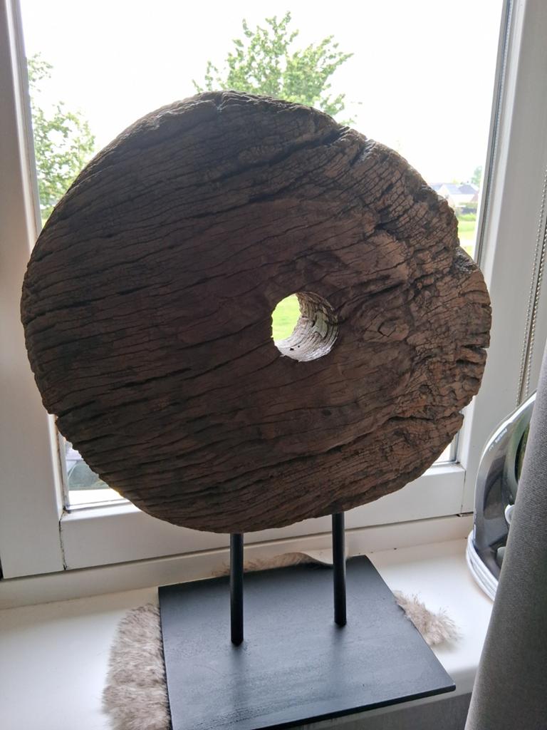 Houten wiel landelijk, Huis en Inrichting, Woonaccessoires | Kransen, Ophalen
