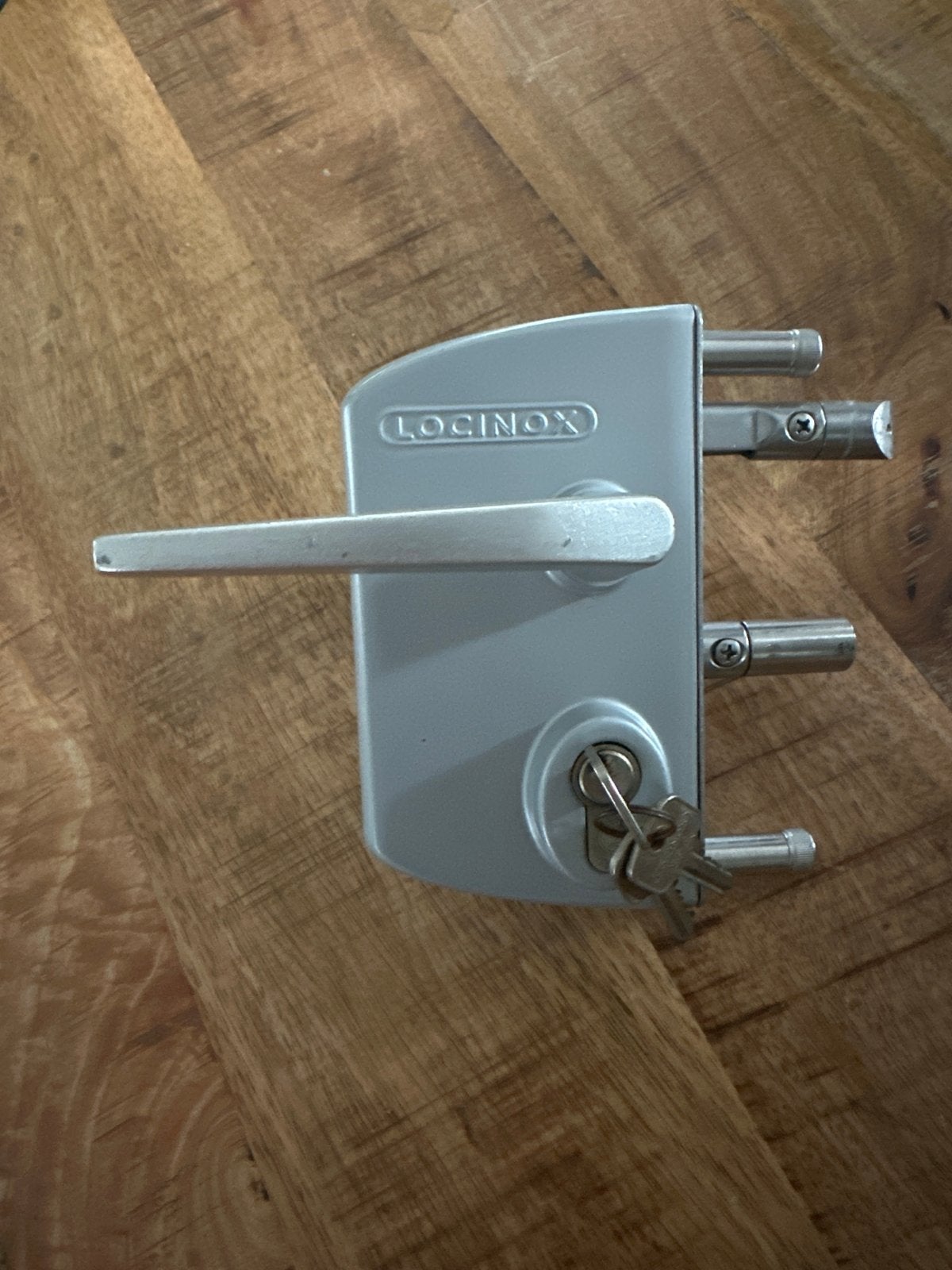 Locinox slot met klink en sleutels, Ophalen, Nieuw, Overige materialen, Slot