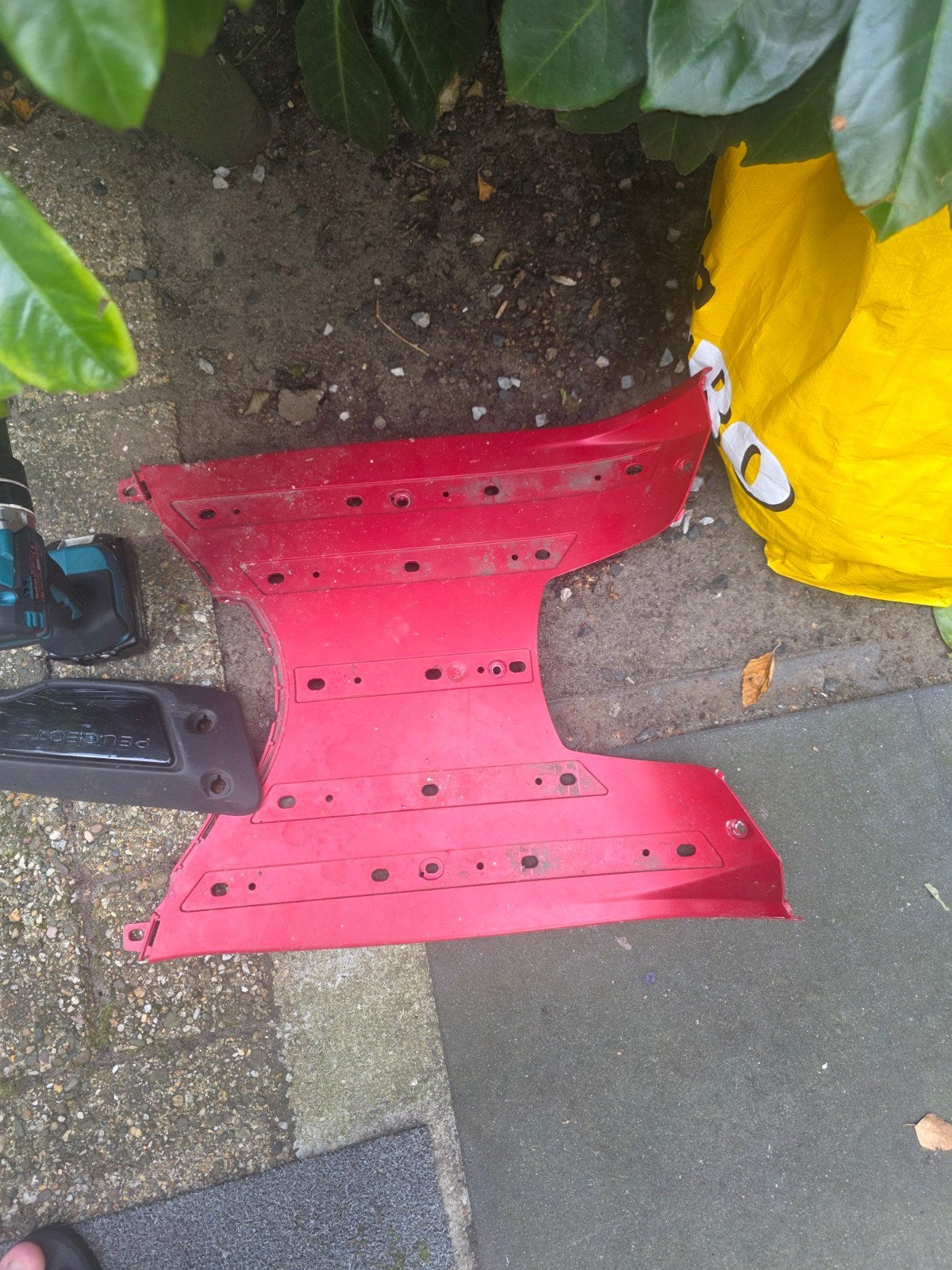 peugeot  django treeplank hitte schild, Ophalen of Verzenden, Gebruikt, Benzine, Overige modellen