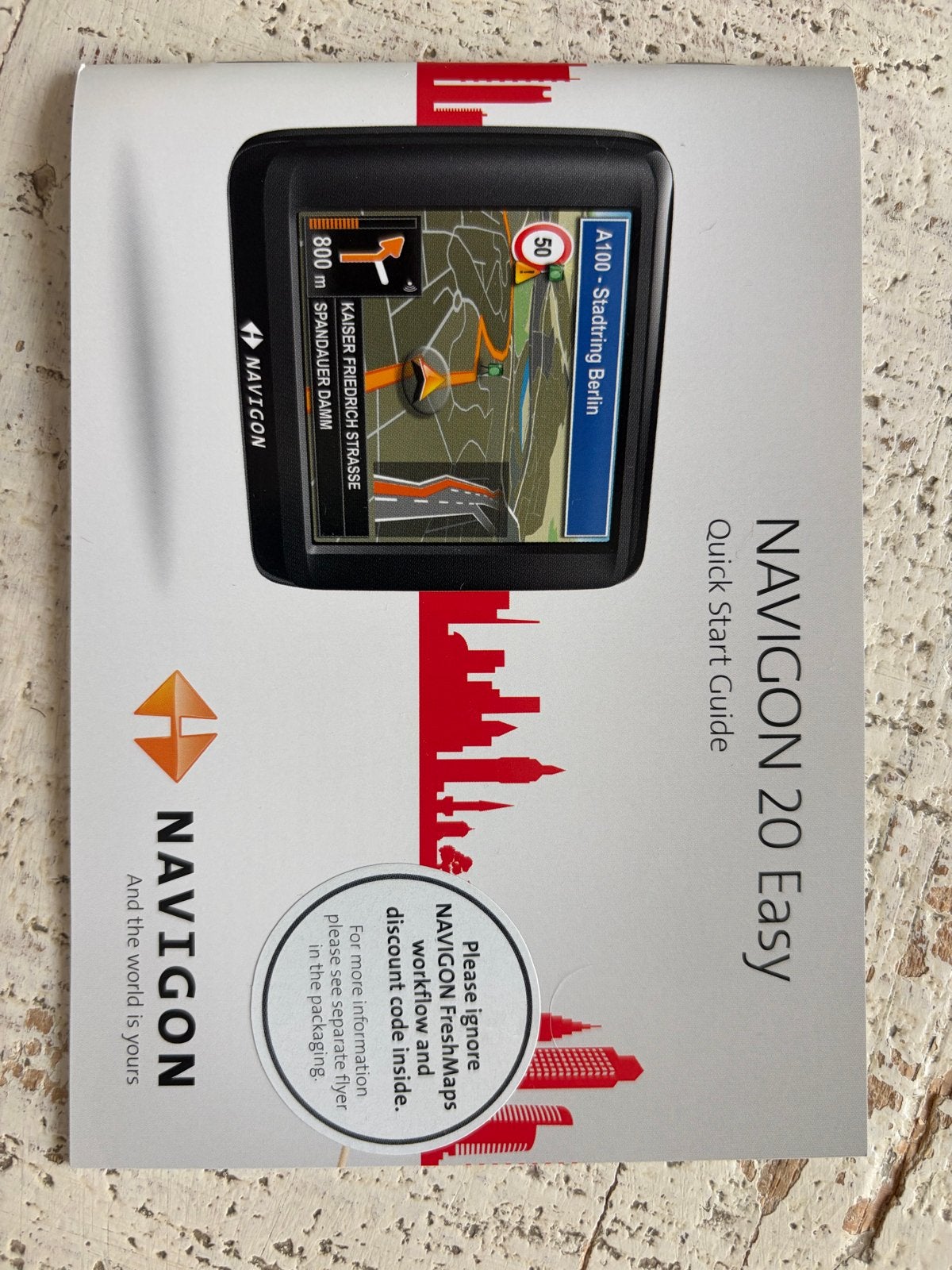 Navigon 20 Easy GPS Navigatiesysteem met accessoires, Ophalen of Verzenden, Gebruikt