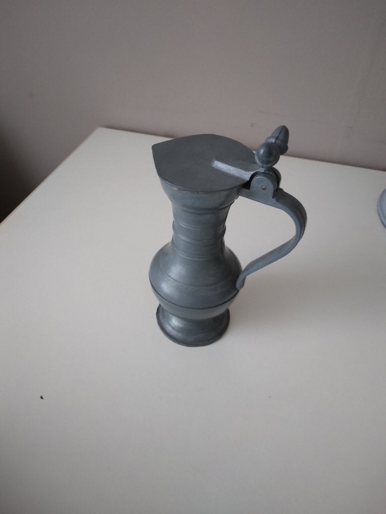tin kan  eikeltjes met merkteken 14cm hoog, Antiek en Kunst, Ophalen of Verzenden