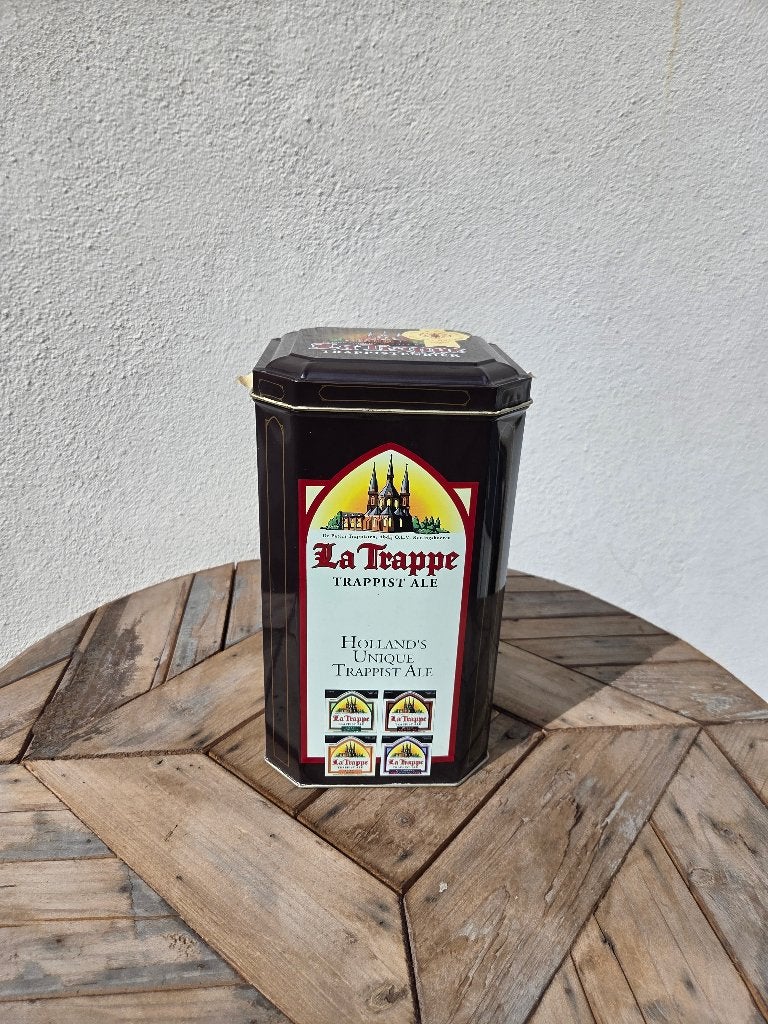 Oud La Trappe Trappistenbier blik, Verzamelen, Ophalen of Verzenden, Gebruikt, Flesje(s), La Trappe