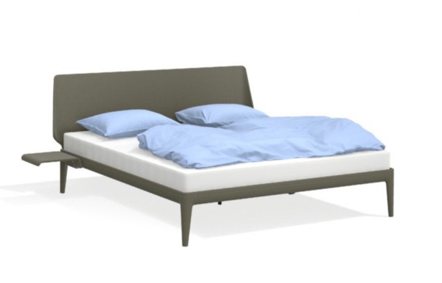 Auping Essential 180x200 Warm Grey incl Hoofdbord & Tafels, Huis en Inrichting, Auping Essential Hoofdbord Tafels, Tweepersoons