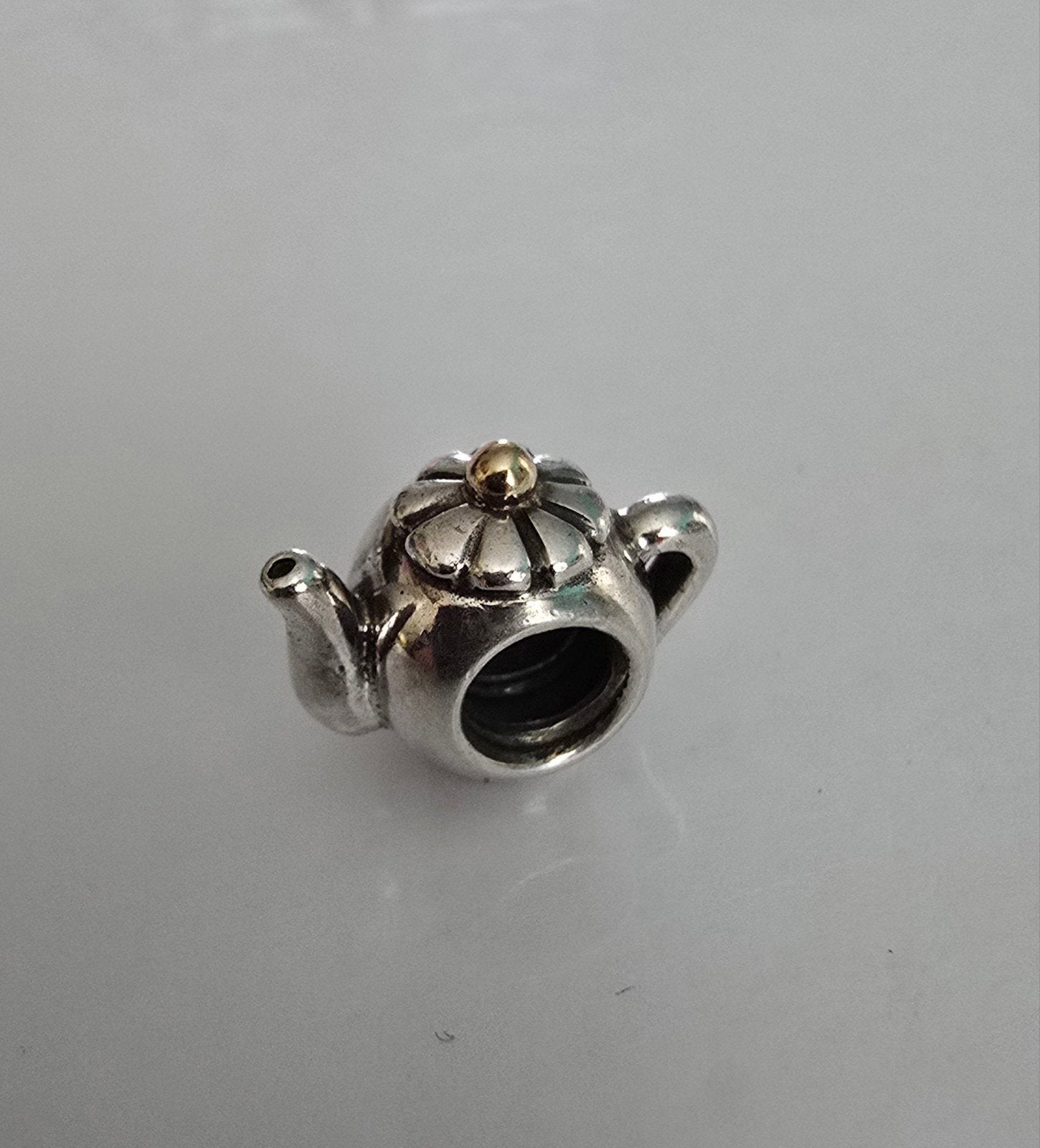 Prachtige originele bicolor Pandora bedel - zilver met goud, Ophalen of Verzenden, Zo goed als nieuw, Goud, Pandora