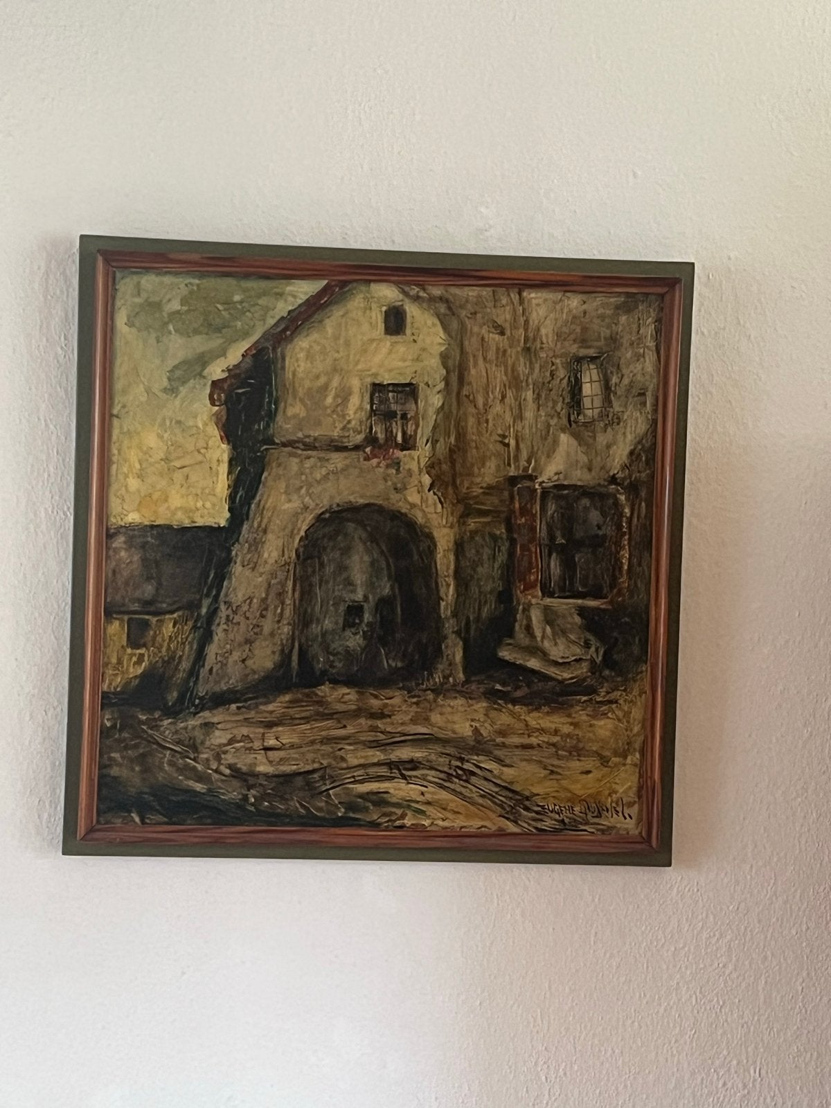 Olieverfschilderij van Eugene Quanjel, Ophalen, Doek, Realistisch, Gesigneerd