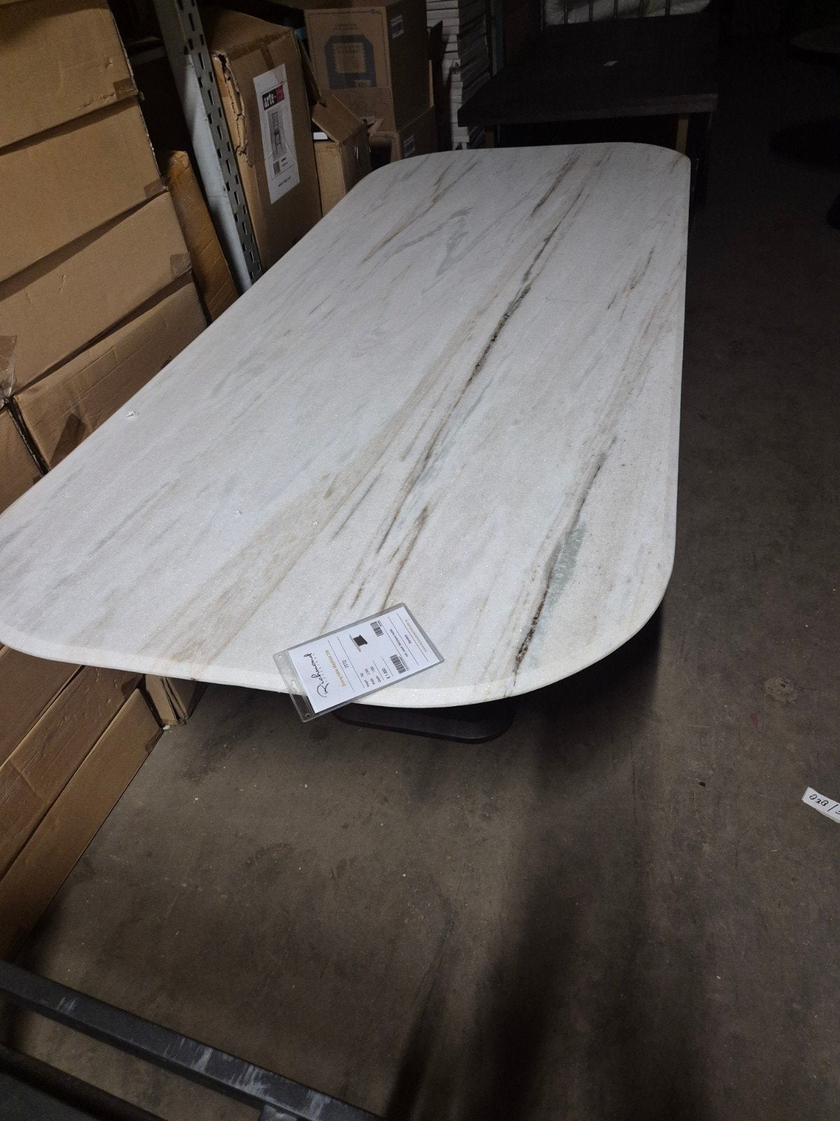 Richmond LUX tafel Mayfield 230x100 wit marmeren luxe poot, Ophalen, Nieuw
