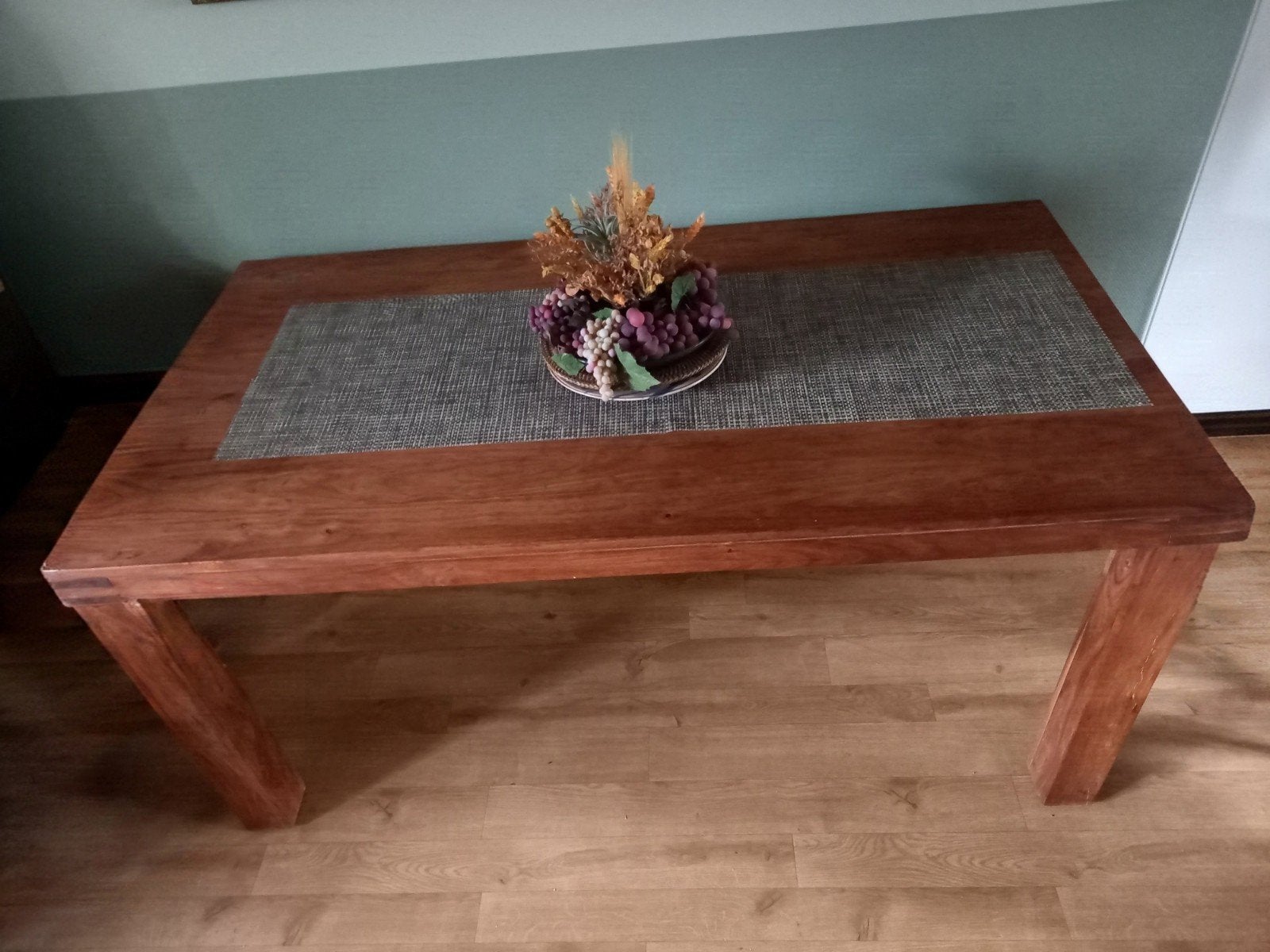 Indisch teaktafel, Ophalen, Teakhout, 50 tot 100 cm, 150 tot 200 cm