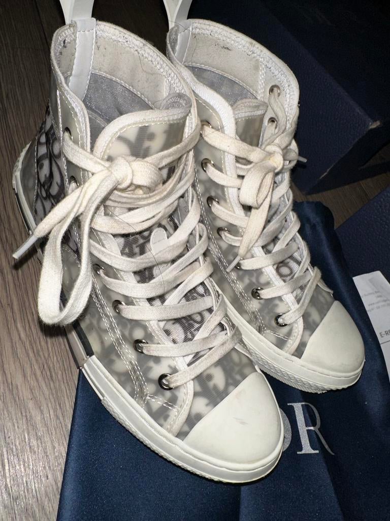 Dior B23 High-Top Sneakers, Kleding | Dames, Schoenen, Wit, Ophalen of Verzenden, Sneakers of Gympen, Zo goed als nieuw