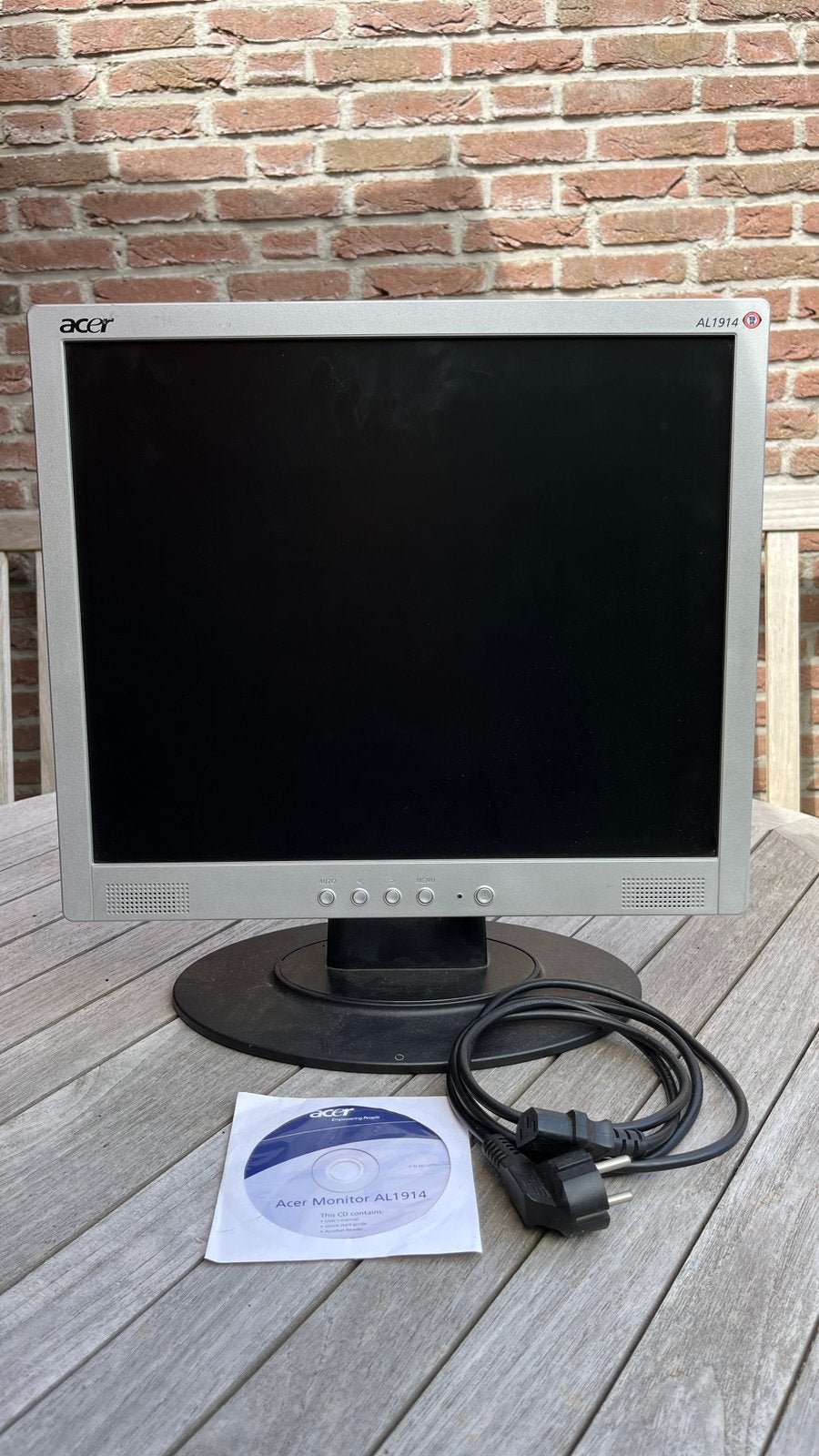 Monitor Acer AL1914 - Of ter ruil., Computers en Software, Monitoren, Ophalen, Gebruikt, Acer., Ingebouwde speakers