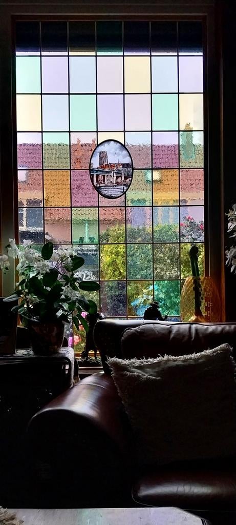 Glas en koper ramen, Doe-het-zelf en Verbouw, Glas en Ramen, Ophalen, Minder dan 80 cm, Gevelraam of Ruit