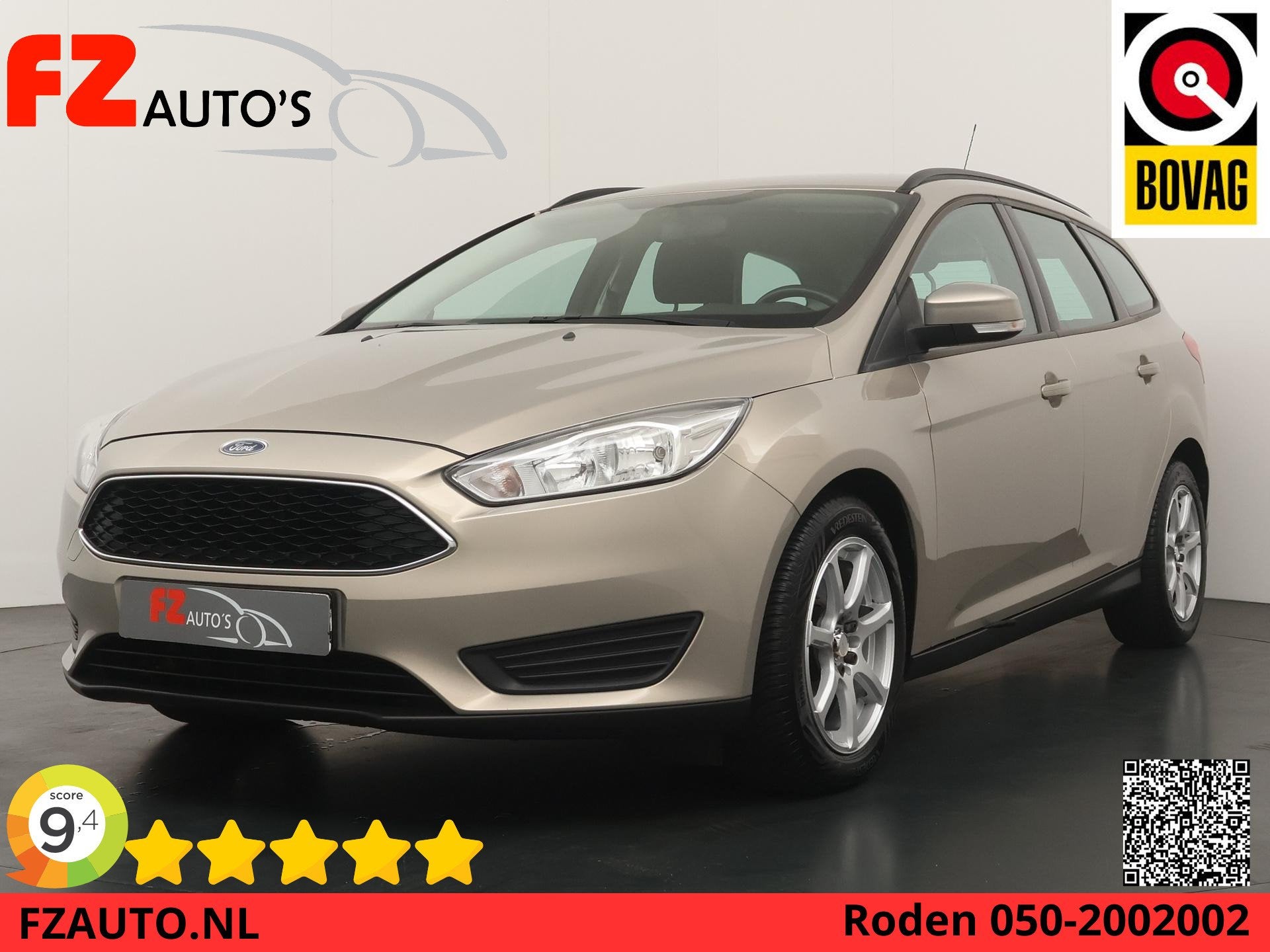 Ford Focus Wagon 1.0 Trend - Navigatie - Airconditioning - T, Gebruikt, Euro 6, Origineel Nederlands, Handgeschakeld