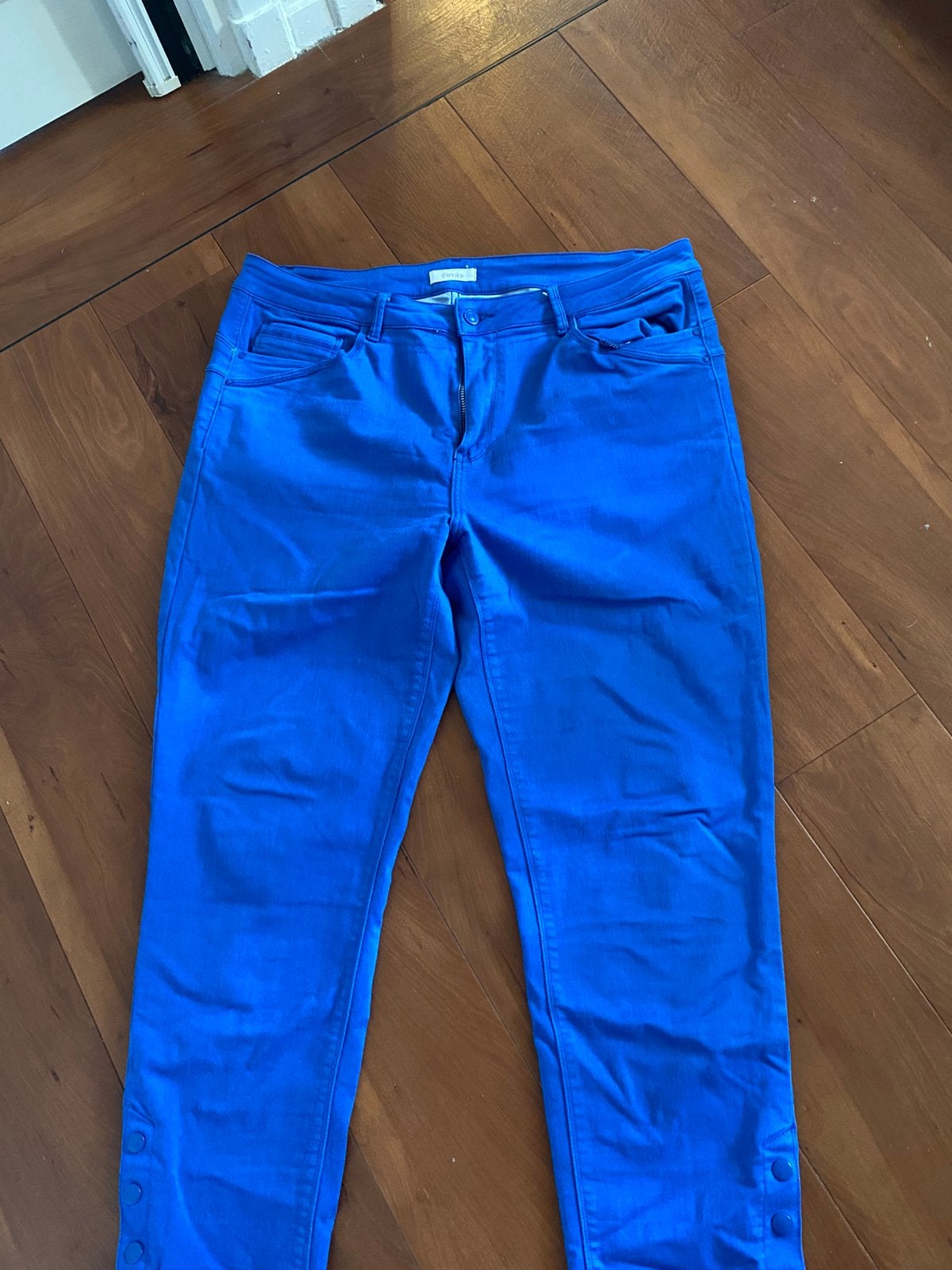 Paprika 7/8 broek kobalt blauw maat 3 48, Kleding | Dames, Ophalen of Verzenden, Gedragen, Blauw, Broek of Spijkerbroek