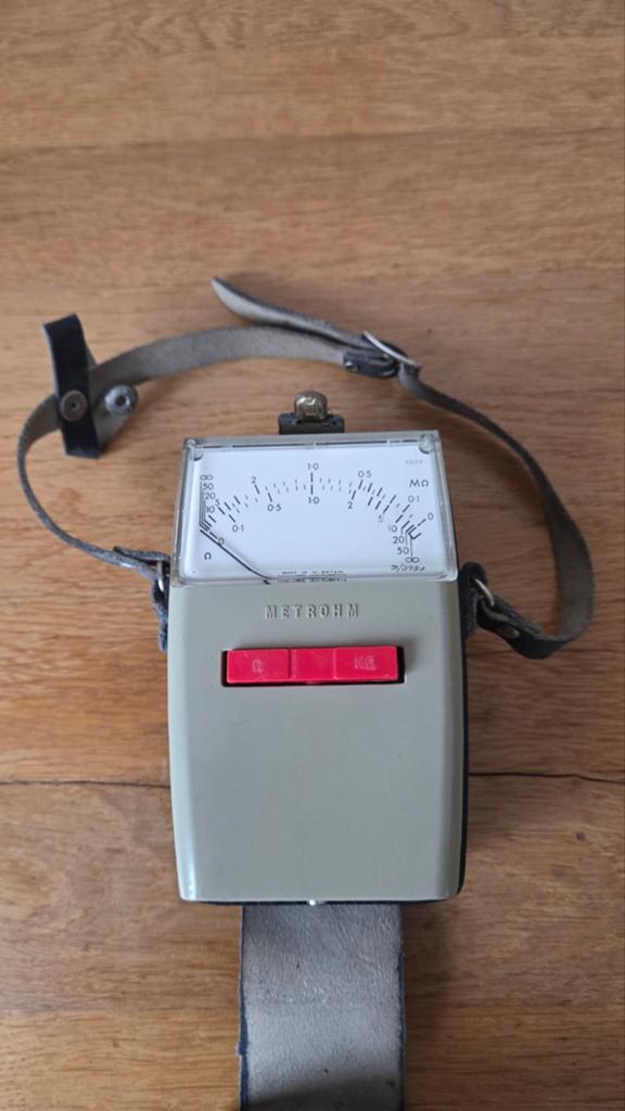 Vintage Metrohm Isolatiemeter - Klassiek Meetinstrument, Ophalen of Verzenden