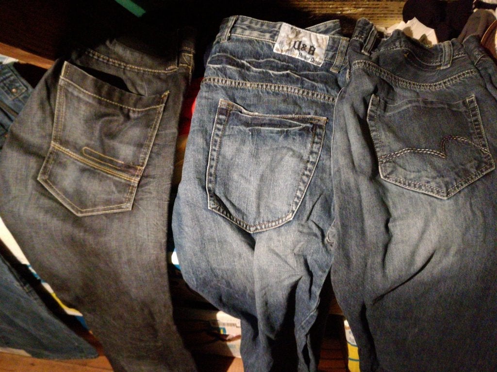pakket 3 mooie spijkerbroek Vintage straight jeans W36, Ophalen of Verzenden, Zo goed als nieuw, Blauw, W36 - W38 (confectie 52/54)