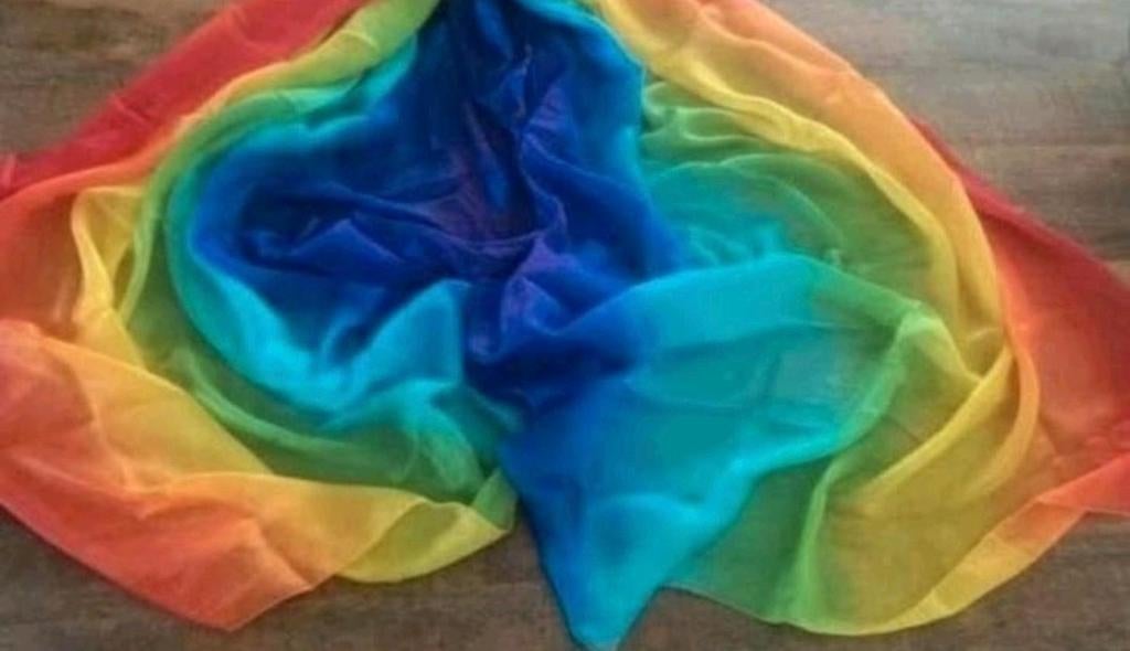 Nieuwe XL regenboog speelzijde doek, Ophalen of Verzenden, Nieuw, Bouwen