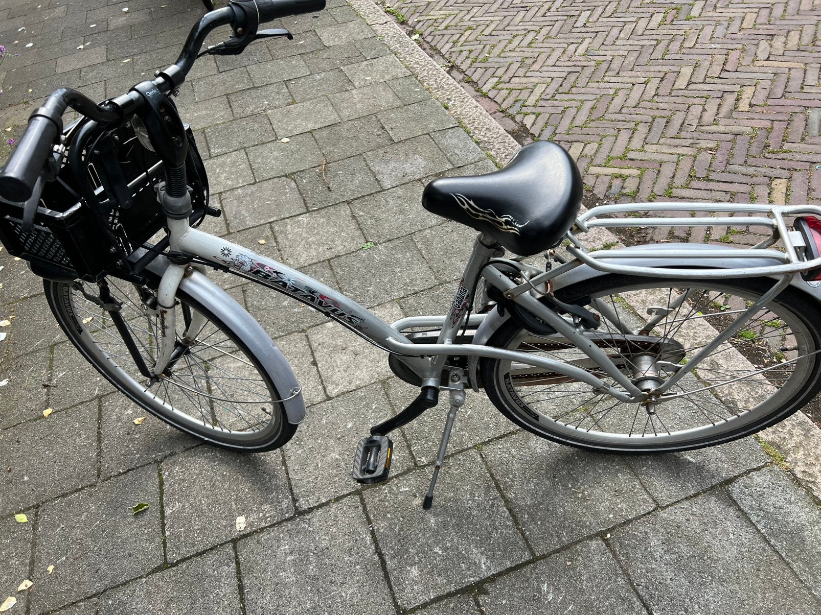 Batavus meisjes fiets 26”, 26 inch of meer, Terugtraprem, Gebruikt, Versnellingen