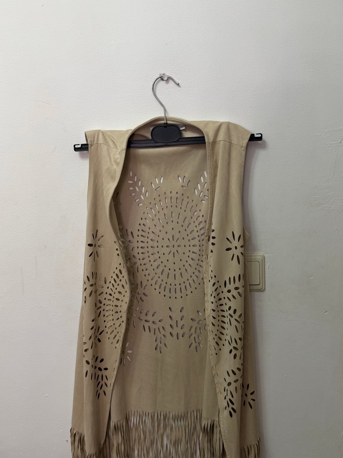 Costes Rebel suède look gilet met franjes en laser cut detai, Kleding | Dames, Bodywarmers, Ophalen of Verzenden, Zo goed als nieuw