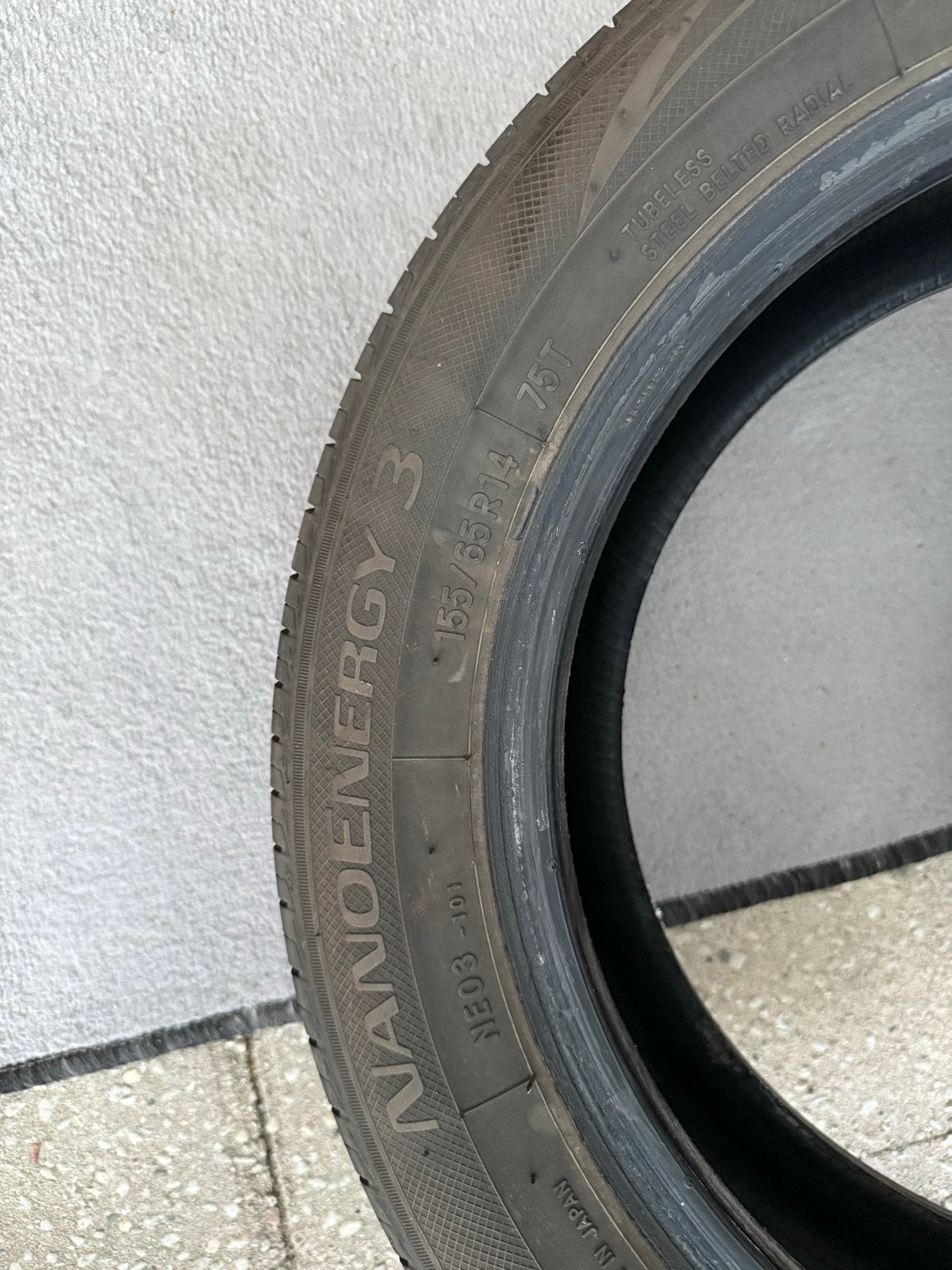 2x Toyo NanoEnergy 3 Zomerbanden - 155/65 R14 75T, Ophalen, Gebruikt