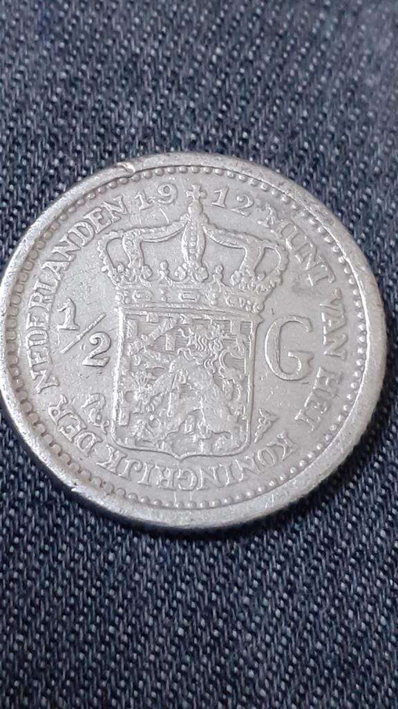 Halve gulden 1912, Verzenden, Koningin Wilhelmina, ½ gulden